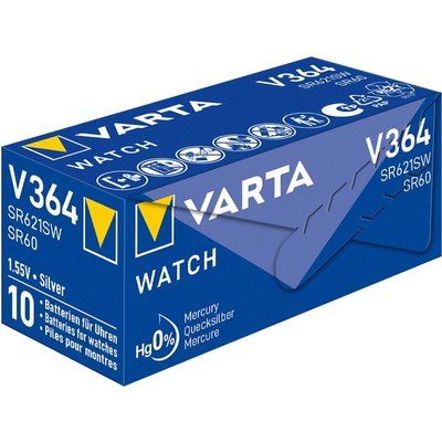 Batterij VARTA knoopcel 1x V364/SR60 zilver