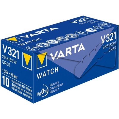 Batterij VARTA knoopcel 1x V321/SR65 zilver