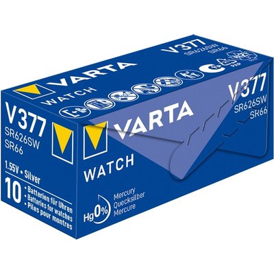 Batterij VARTA knoopcel 1x V377/SR66 zilver