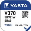 Batterij VARTA knoopcel 1x V370/SR69 zilver foto