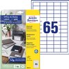 Etiket Avery 3666-10 38x21.2mm wit 650 stuks foto