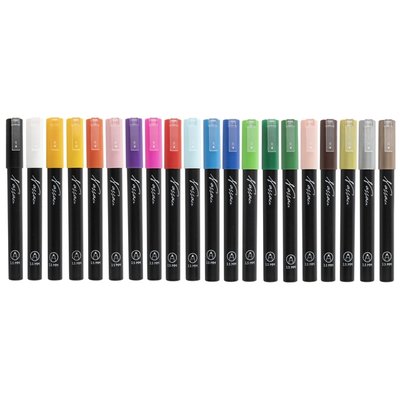 Acrylmarker Nassau set à 20 kleuren