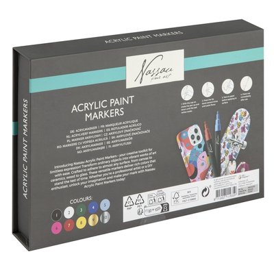 Acrylmarker Nassau set à 10 kleuren