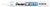 Viltstift Pentel 100W rond 2.2mm wit