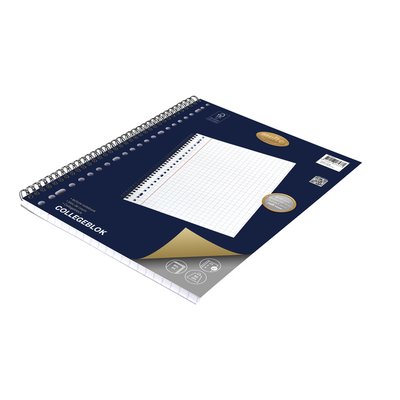 Bloc de cours Multo A4 carreau 10mm 23 perforations 160 pages 90g