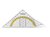 Geodriehoek Westcott 14cm flexibel transparant