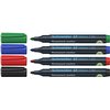 Marqueur permanent Schneider Maxx 130 ogive 1-3mm assorti 4 pièces Photo