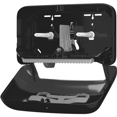Toiletpapierdispenser Tork T7 Elevation Optiserve Coreless medium duo zwart 558068