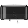 Toiletpapierdispenser Tork T7 Elevation Optiserve Coreless medium duo zwart 558068 foto