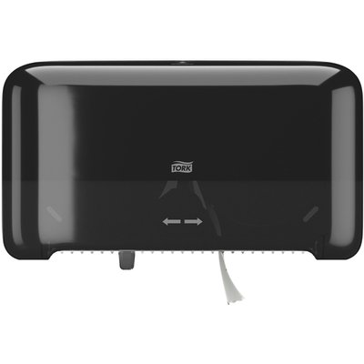 Toiletpapierdispenser Tork T7 Elevation Optiserve Coreless medium duo zwart 558068