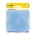 Memoblok Post-it 3M 73x73mm Transparant blauw