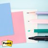 Memoblok Post-it 3M 73x73mm Transparant blauw foto