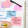 Memoblok Post-it 3M 73x73mm Transparant blauw foto