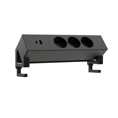 Multiprise Euroseat à poser 3 prises USB A+C noir