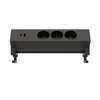 Multiprise Euroseat à poser 3 prises USB A+C noir Photo