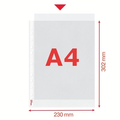 Showtas Esselte standaard 0,07mm PP A4 100 stuks