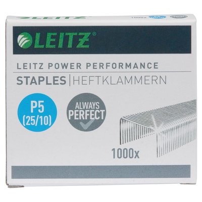 Agrafes Leitz 25/10 zingué 1000 pièces