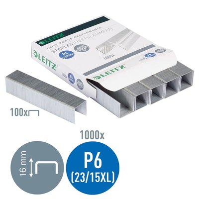 Agrafes Leitz 23/15XL zingué 1000 pcs