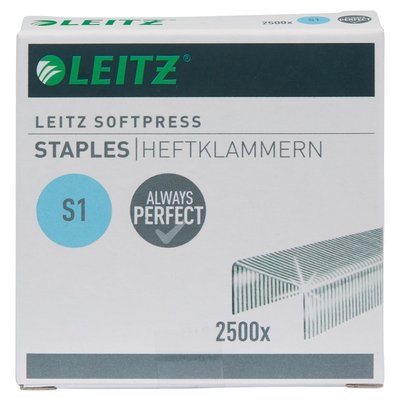 Agrafe Leitz S1 Softpress galvanisé 2500 pièces