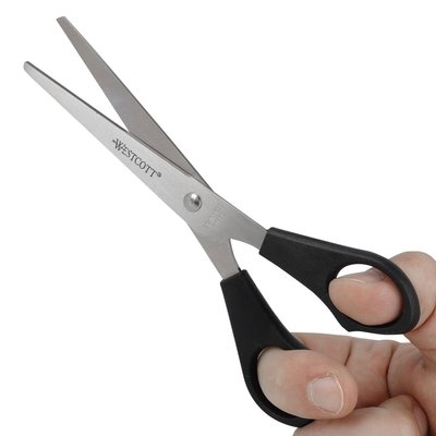 Ciseaux Westcott 155mm inox manche plastique