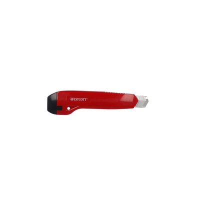 Snijmes Westcott premium 18mm met schuifsluiting rood