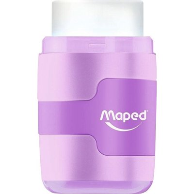 Puntenslijper Maped Connect 2-gaats met gum pastel assorti