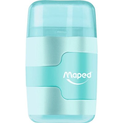 Puntenslijper Maped Connect 2-gaats met gum pastel assorti