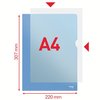 Insteekmap L-model Esselte standaard A4 0.11mm PP blauw 100 stuks foto