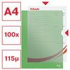 Pochette modèle L Esselte Standard A4 PP 0,11mm vert 100 pièces Photo