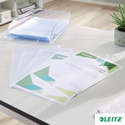 Insteekmap L-model Leitz Premium copy safe 0.17mm PP A4 transparant 100 stuks