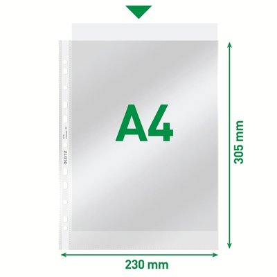 Showtas Leitz Premium standaard copy safe 0.08mm PP A4 transparant 100 stuks