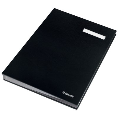 Parapheur Esselte carton 20 intercalaires noir