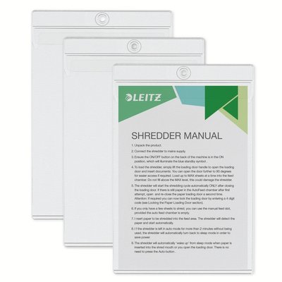 Insteekmap U-model Leitz Premium met ophangoog 0.20mm PVC A5 transparant 50 stuks