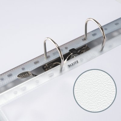 Harmonica showtas Leitz Premium 0.17mm metalen perforatiestrip copy safe A4 glashelder 3 stuks