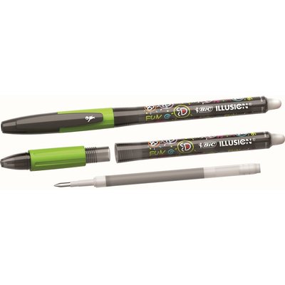 Gelschrijver Bic Gel-ocity illusion medium zwart