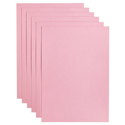 Papier copieur Papicolor A4 200g rose bébé 6 feuilles