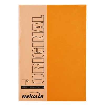 Kopieerpapier Papicolor A4 100gr 12 vel oranje