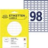 Etiket Avery 3311 16x9mm wit 2646 stuks foto