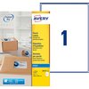 Etiket Avery J8167-25 199.6x289.1mm wit 25 stuks foto