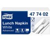 Lunchservet Tork Advanced 1/8 vouw 2-laags 328x325mm 200 vel wit 477402 foto