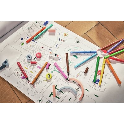 Feutre STABILO Cappi 168/12 Medium assorti étui 12 pièces