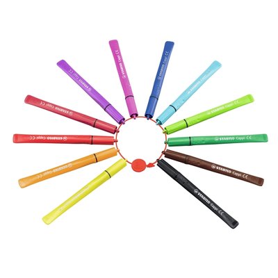Feutre STABILO Cappi 168/24 Medium assorti étui 24 pièces